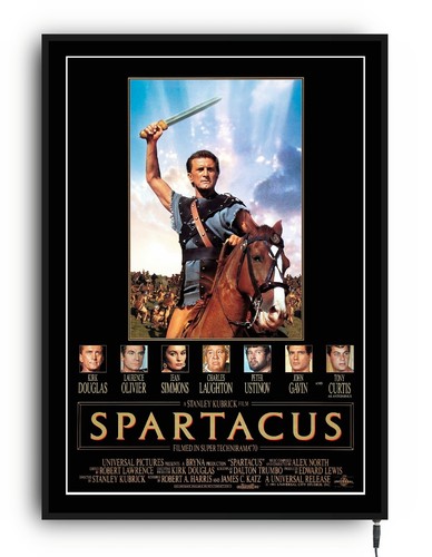 Spartacus backlit movie poster - spartacus,