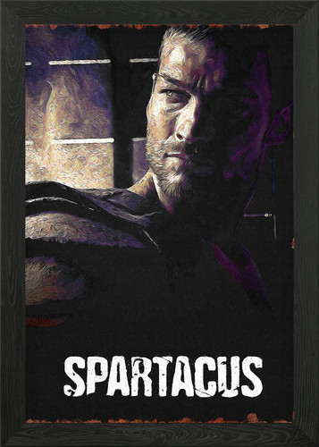 Spartacus portrait framed wall - framed,