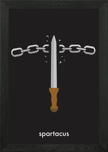 Spartacus reimagined framed - spartacus,