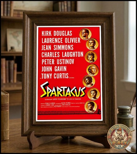Spartacus kirk douglas - spartacus, 12"x8"